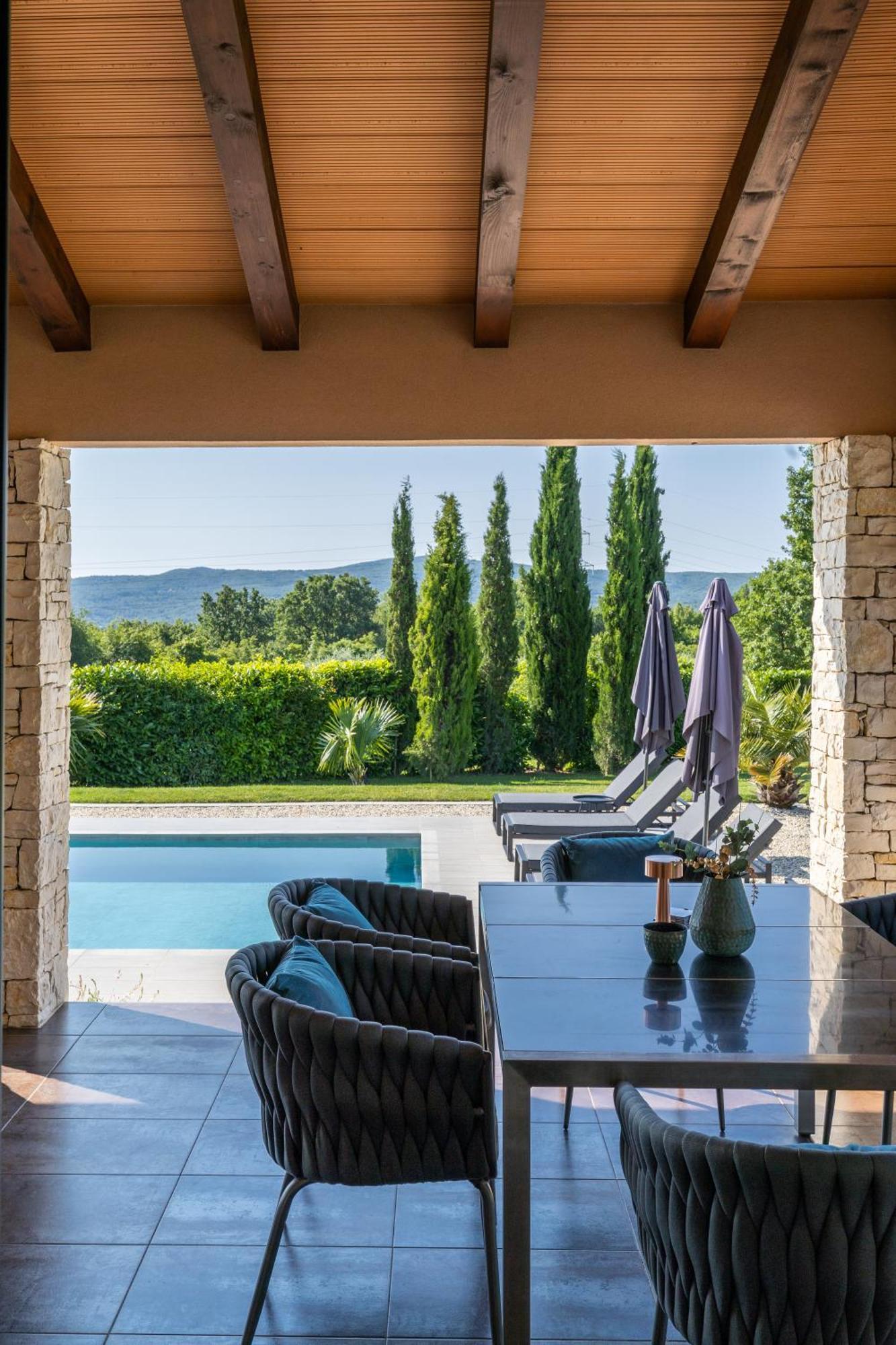 Villa Labin In Zartinj - Luxury Privacy Heated Pool With Auto Cover Labin (Istria) Exterior foto