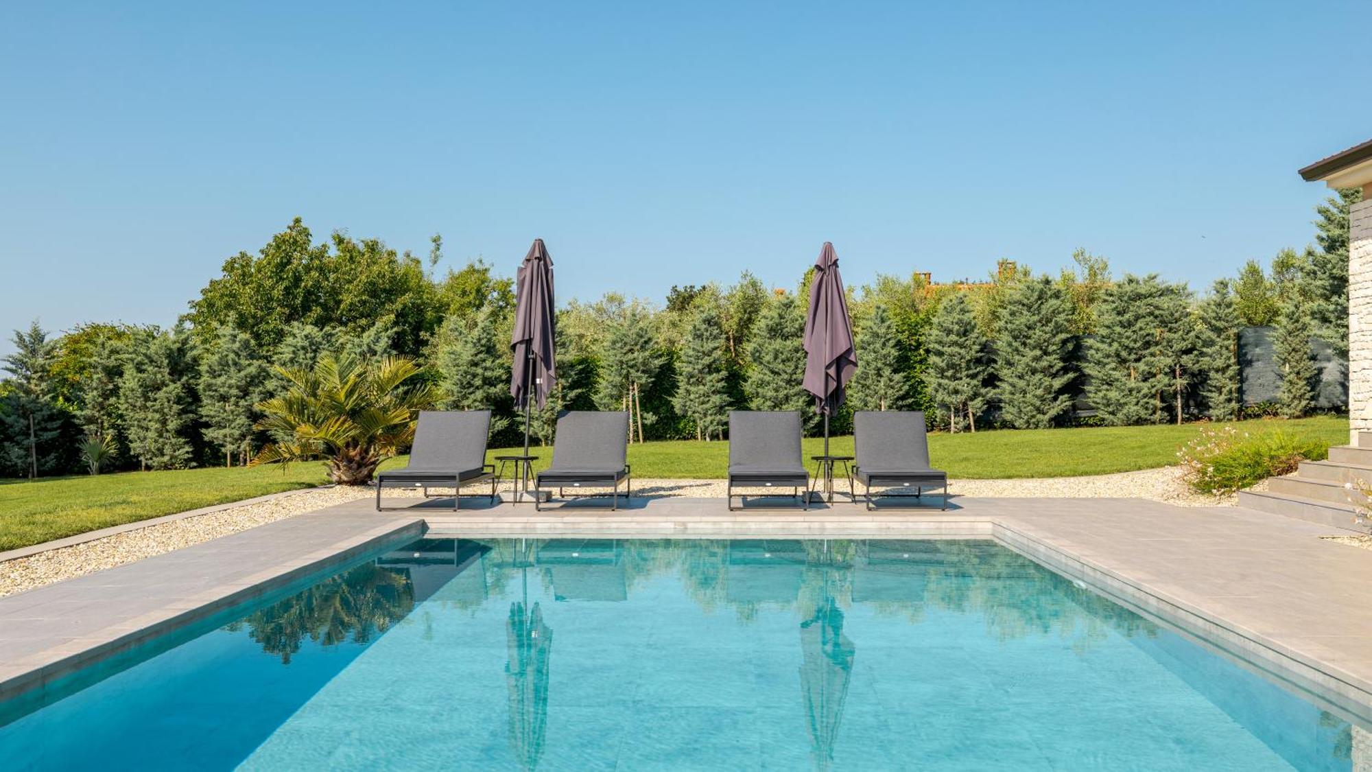 Villa Labin In Zartinj - Luxury Privacy Heated Pool With Auto Cover Labin (Istria) Exterior foto