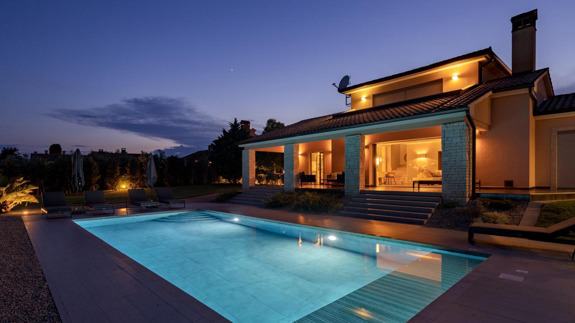 Villa Labin In Zartinj - Luxury Privacy Heated Pool With Auto Cover Labin (Istria) Exterior foto