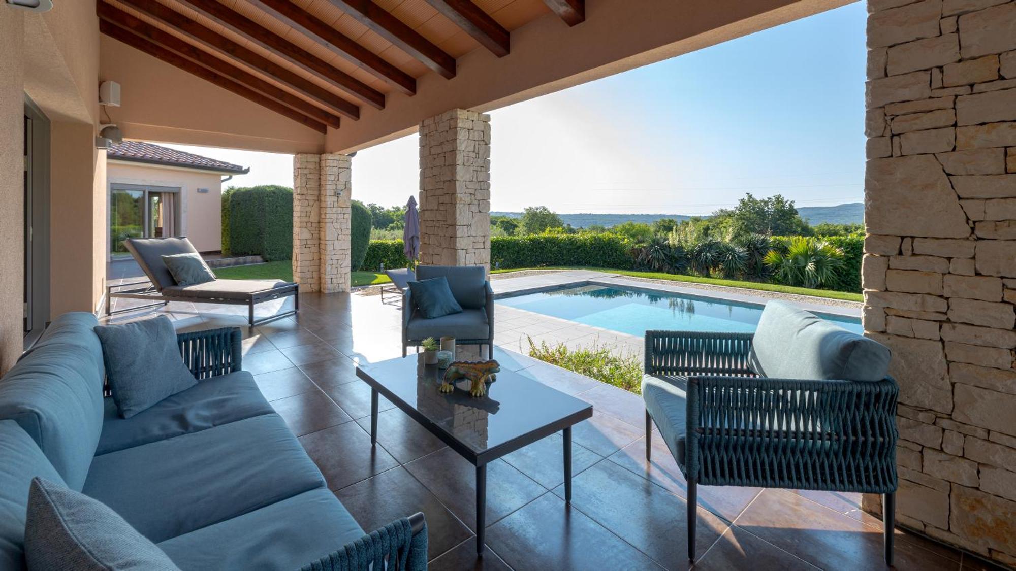 Villa Labin In Zartinj - Luxury Privacy Heated Pool With Auto Cover Labin (Istria) Exterior foto