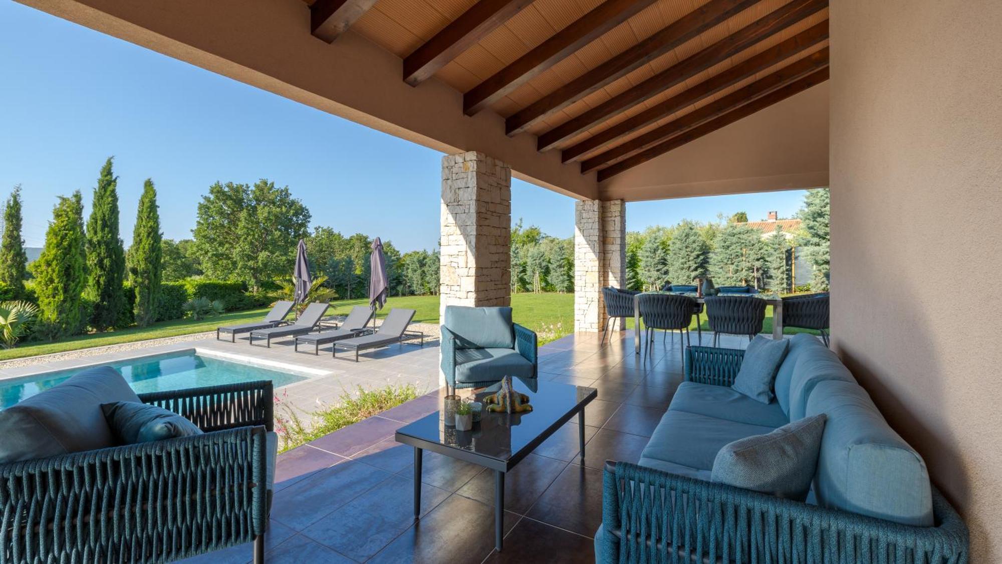 Villa Labin In Zartinj - Luxury Privacy Heated Pool With Auto Cover Labin (Istria) Exterior foto